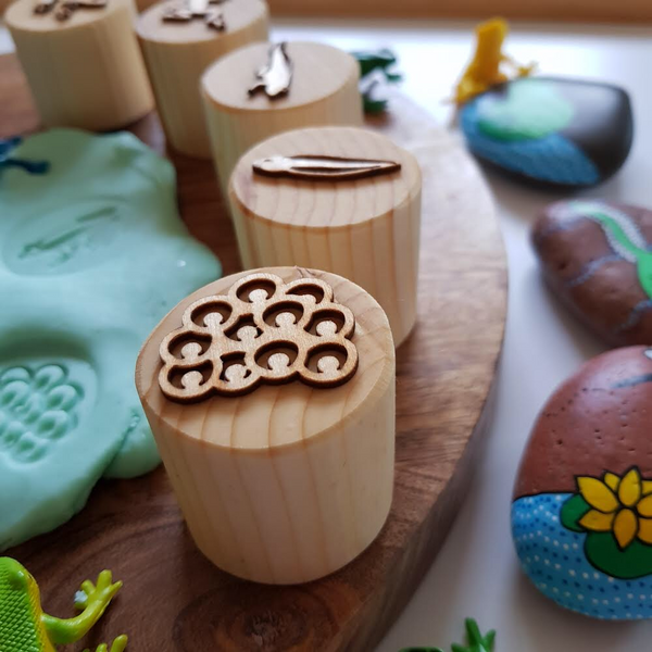 Frog lifecycle stamps
