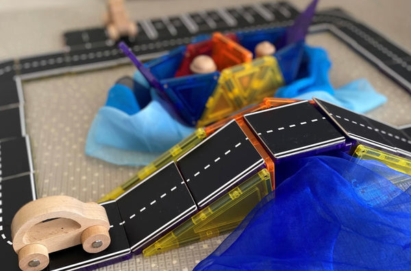 Magnetic Tile Topper - Road Pack (40 Piece)