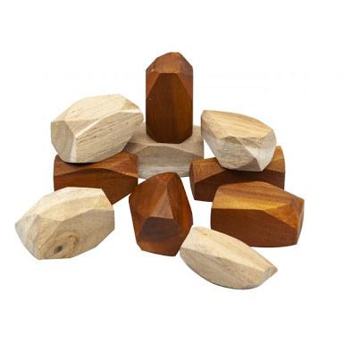 Two Tone Wooden Gems