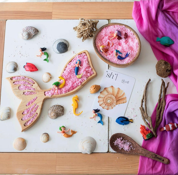 Mermaids tail sensory board