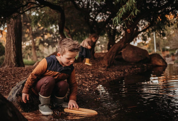 Explore Nook- Toy Boat Ancient Wooden Canoe