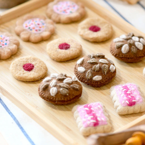 Felt Anzac Biscuits (Set of 3)