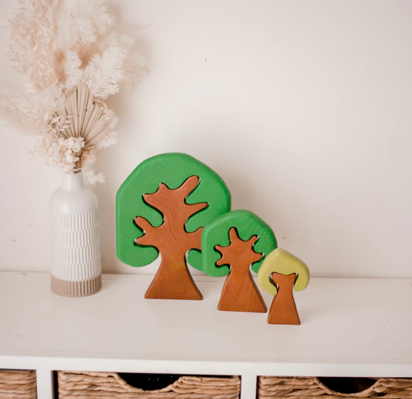 Coloured Wooden Trees