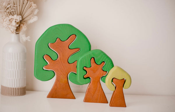Coloured Wooden Trees