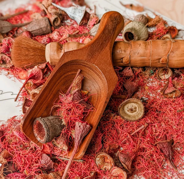 Teak Bean Scoop