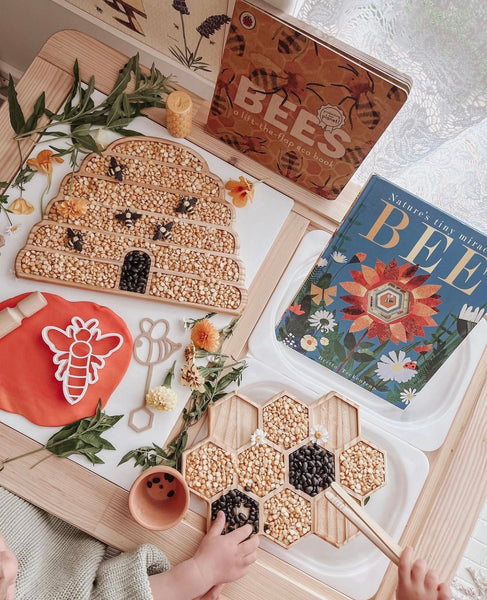 Beehive sensory tray