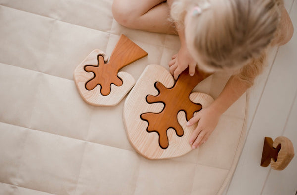 Two Toned Wooden Trees