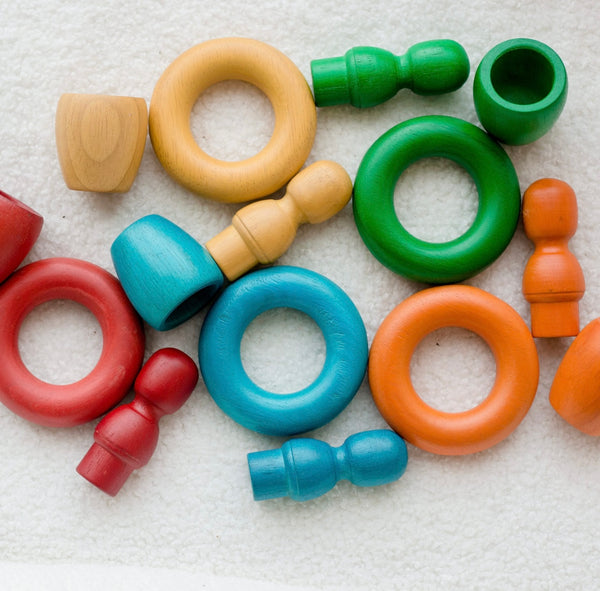 Rainbow People Cups and Rings