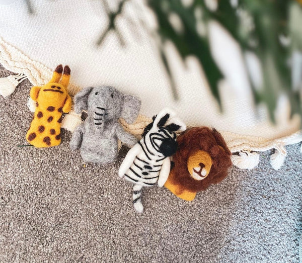 Finger Puppets - African Animals Set of Four