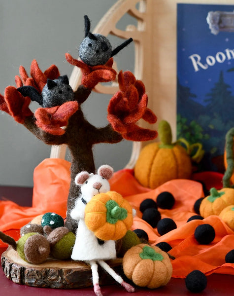 Felt Bats Loose Parts - 5 Bats