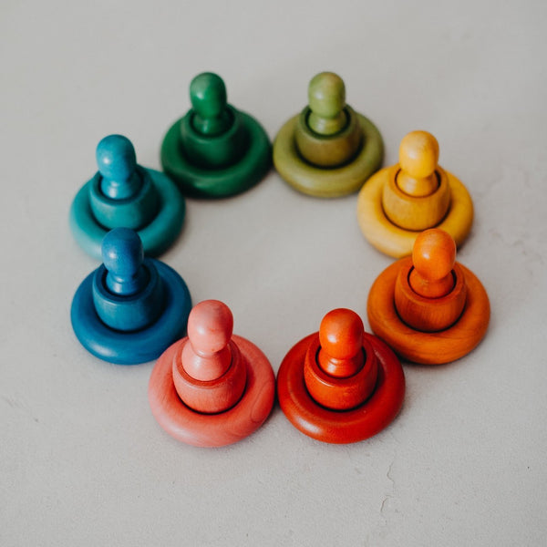 Rainbow People Cups and Rings