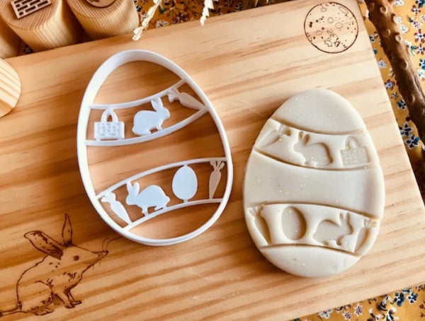 Bunny & Carrot Easter Egg Bio Cutter