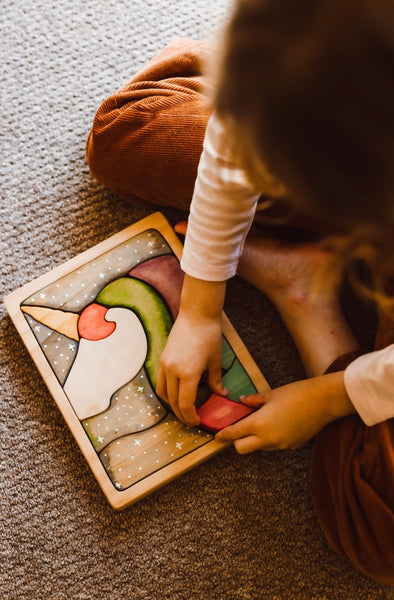 Unicorn Rainbow Wooden Jigsaw Puzzle