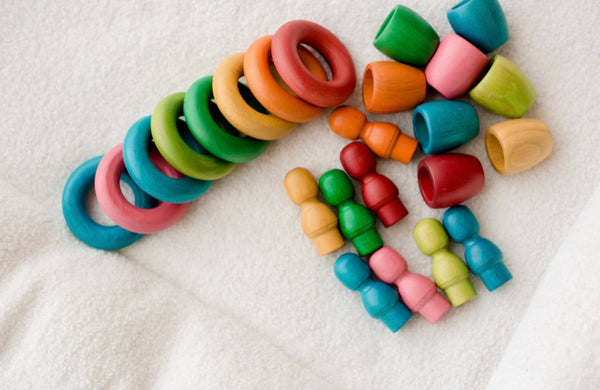 Rainbow People Cups and Rings