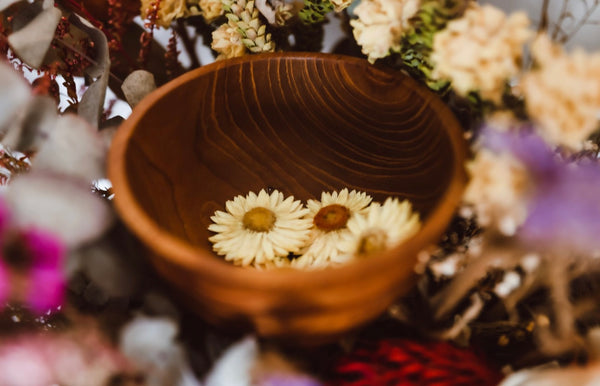 4 Fold teak bowl