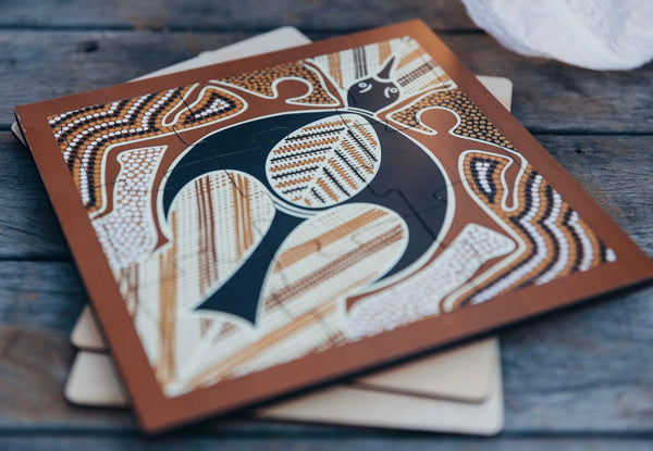 Aboriginal dreaming puzzle- How the Willy Wagtail came about