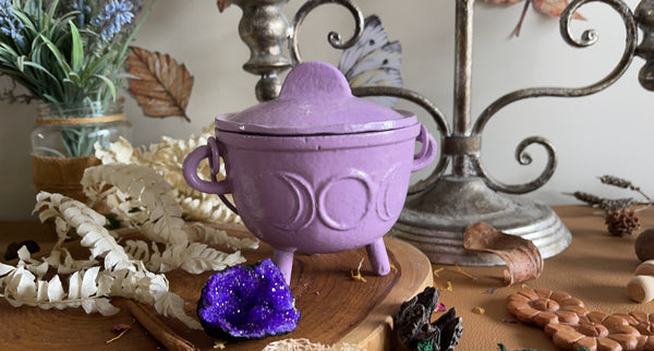 Lavender triple moon cauldron set
