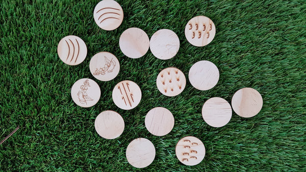 16 Disk Indigenous Themed Memory Game