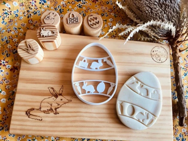 Bunny & Carrot Easter Egg Bio Cutter
