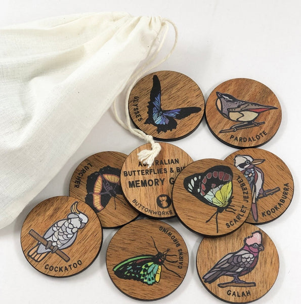 Birds & Butterflies Memory Game