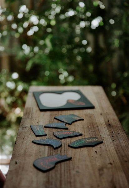 Aboriginal Winanggaay puzzle- Rainbow serpent