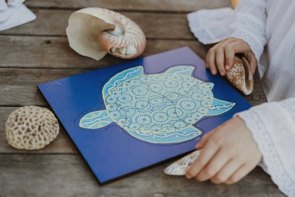 Aboriginal Winanggaay puzzle- Turtle