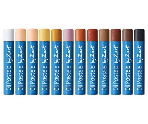 Basic oil pastels- Skin Tones