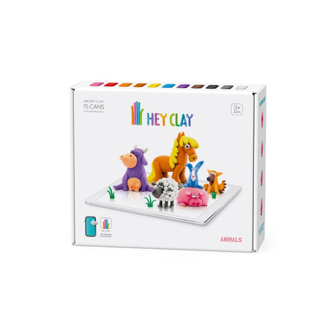 HEY CLAY ANIMALS SET (15 CANS)