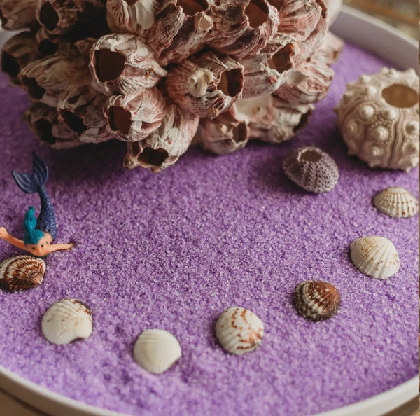 Urchin Sea Salt - Purple Coloured Sensory Salt For Potion and Sensory Play Trays.