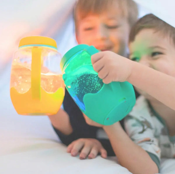 GLO PAL SENSORY PLAY JAR YELLOW