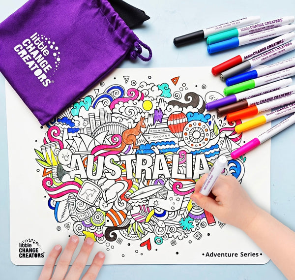 AUSTRALIA Re-FUN-able™ Colouring Set