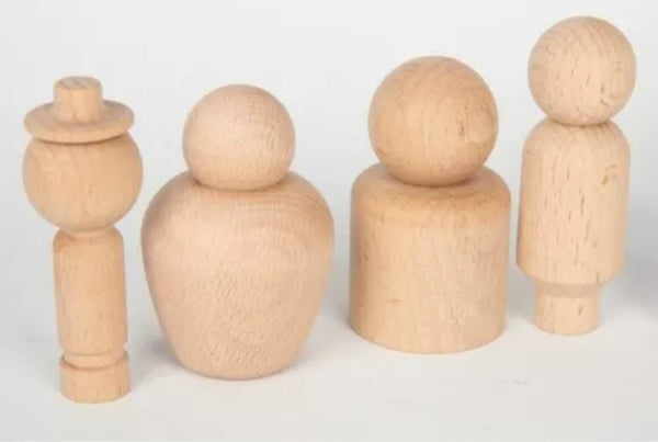 Wooden Community Figures - 10pcs