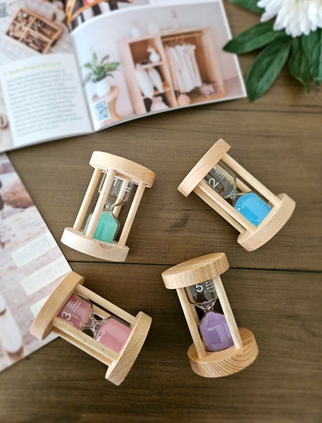Wooden Sand Timers Set of 4