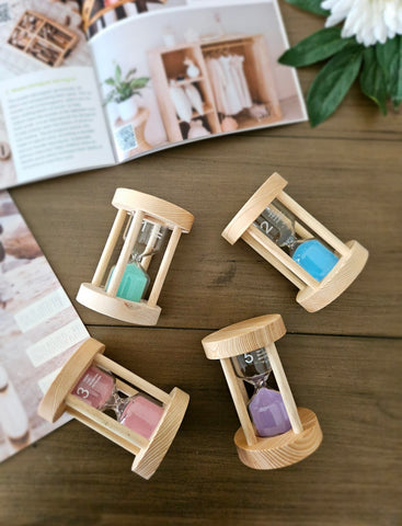 Wooden Sand Timers Set of 4