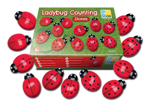 Ladybug Counting Stones
