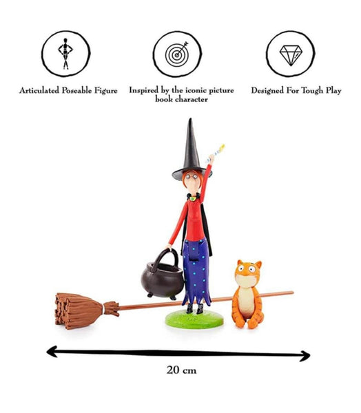 ROOM ON THE BROOM WITCH & CAT TWO FIGURE PACK
