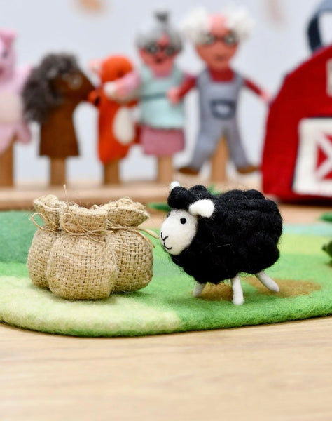 FELT BAA BAA BLACK SHEEP TOY