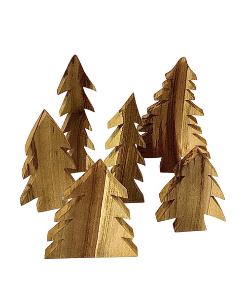 Wooden tree set