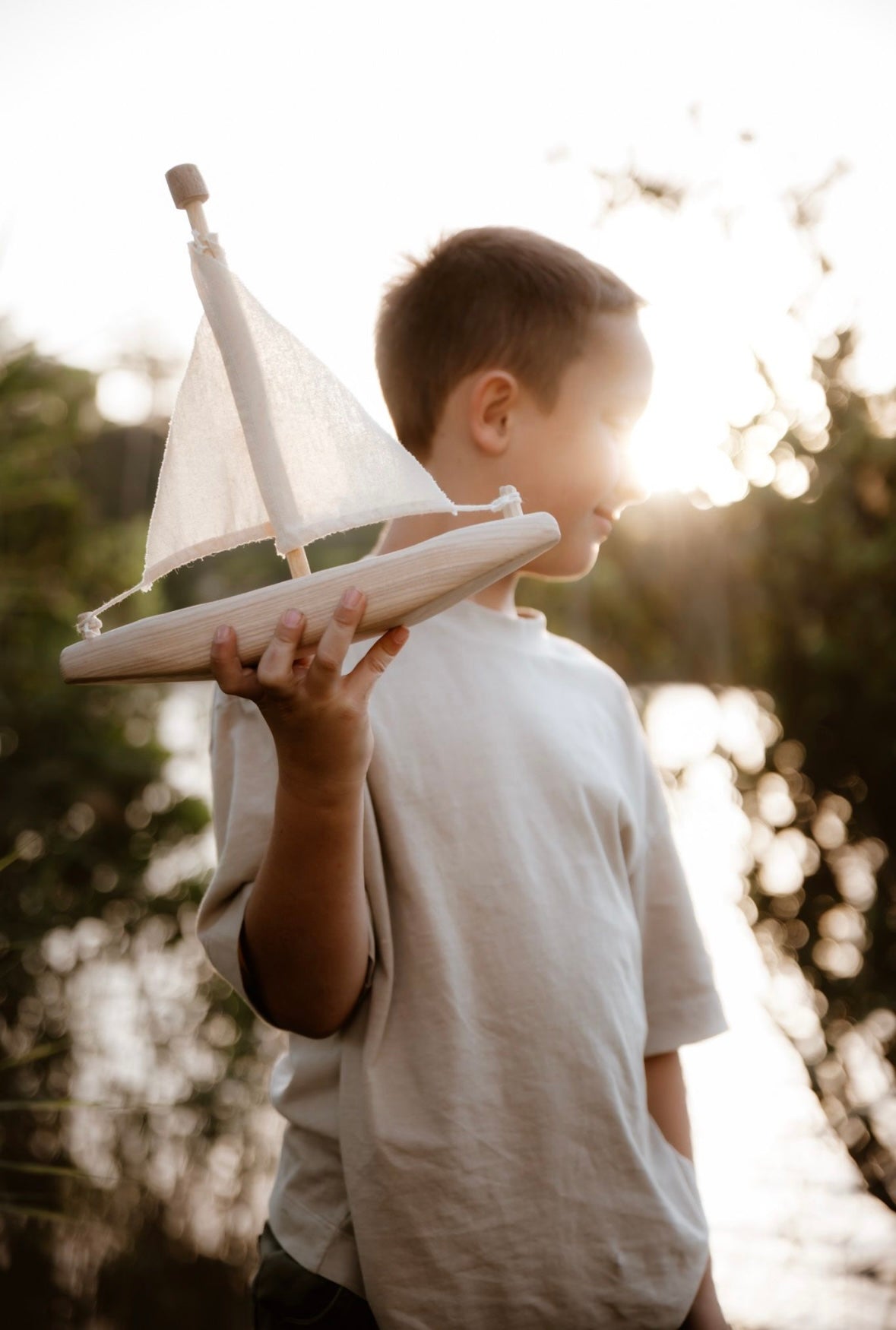 Tree Sailing boat