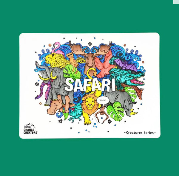 SAFARI Re-FUN-able™ Colouring Set