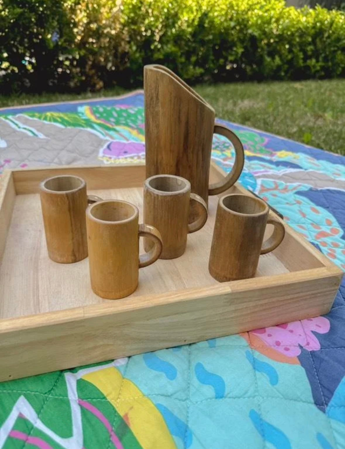 Bamboo Jug and Cup Set
