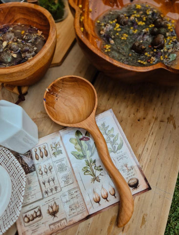 Teak Scoop Spoon