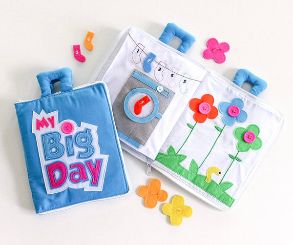 FABRIC ACTIVITY BOOK - MY BIG DAY (BLUE)