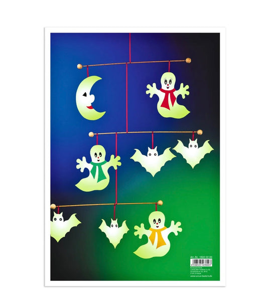 URSUS Glow in the Dark Paper for Sticker Making - Self-Adhesive, 2 Sheets