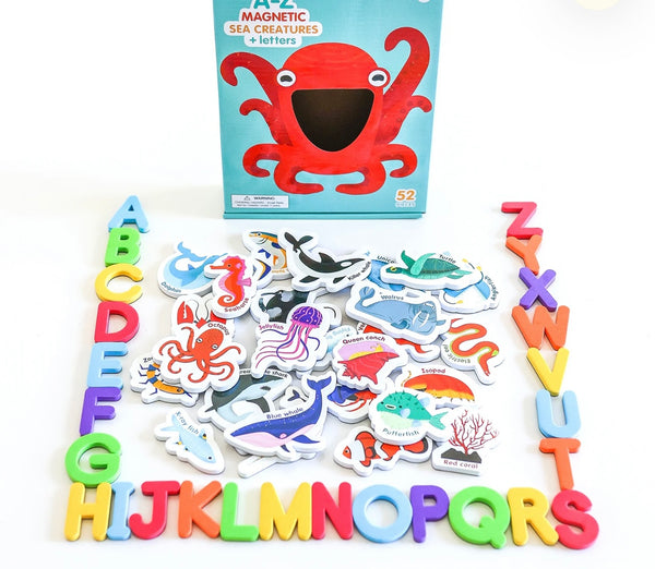MAGNETIC SEA CREATURES AND LETTERS