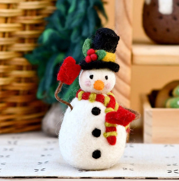 FELT SNOWMAN WITH TOPHAT