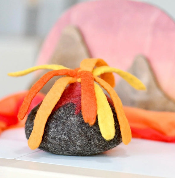 FELT VOLCANO TOY