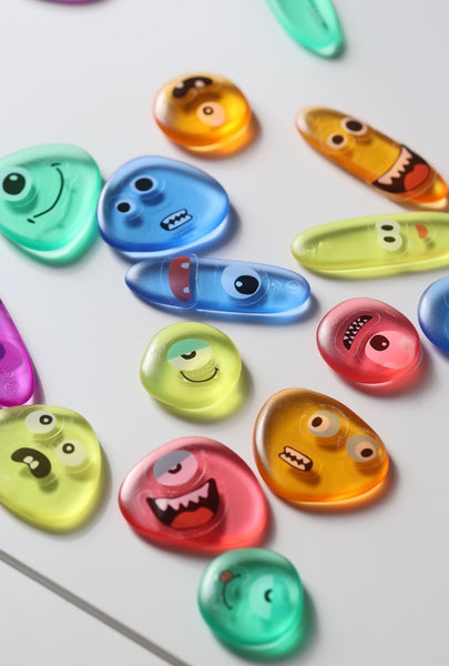 iSense Rainbow Pebbles - 18pcs with Emotion Stickers