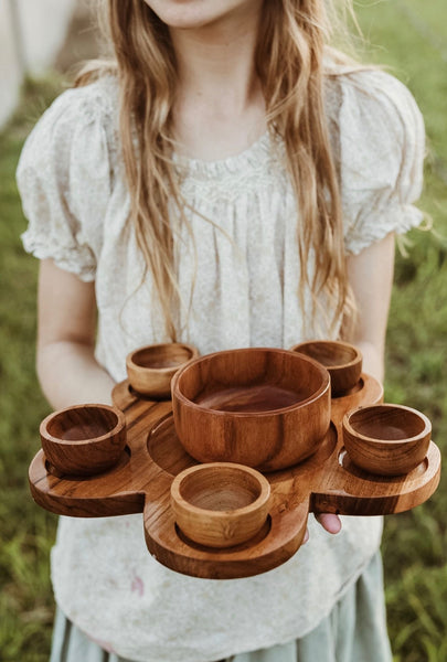 Flower Sun Tray Set/7pc