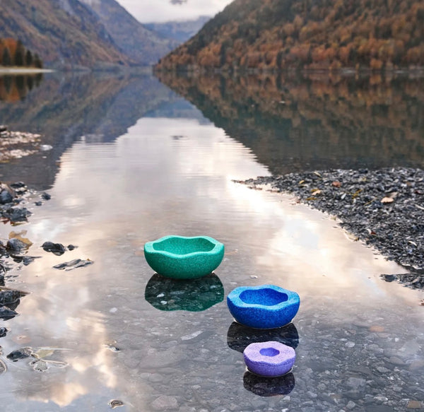Stapelstein Balance Stepping Stones - Inside, Set of 3, Cool Classic